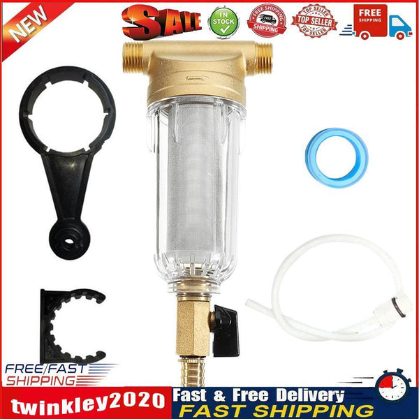 Copper Faucets Front Purifier Household Tap Water Heater Pre-Filter (25mm) Newly