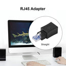 RJ45 Male To Female Converter 90 Degree Extension Adapter LAN Ethernet Connector