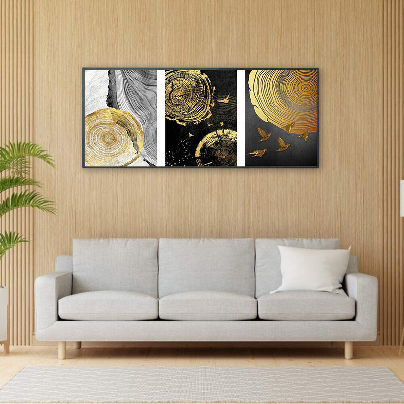 Frameless Painting By Numbers Kit Tree Circle DIY Drawing On Canvas Art Craft