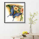 Diamond Painting Kit 5D Special Shaped DIY Butterfly Flowers Rhinestone Pic