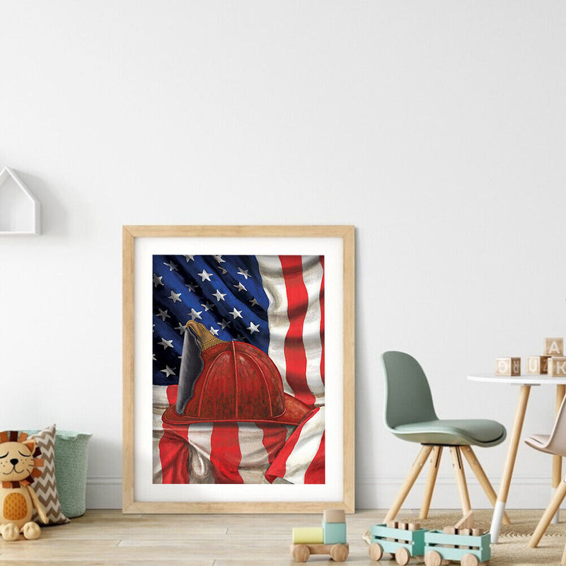 5D Diamond Painting DIY Soldier cap Full Drill Round Rhinestone