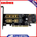 3"" 1 NGFF PCIE M.2 NVME SATA SSD to PCI E 4X SATA3 Apatter for 2230-2280 Cards