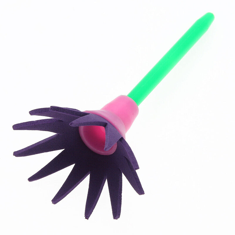 4pcs Rotate Sponge Brush DIY Color Draw Brush Painting Supplies for Ki