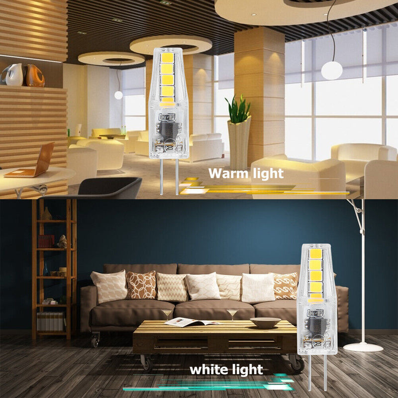 2W 180LM G4 LED Bulb 220V AC Tri-Color Energy Saving SMD2835 10 LED Bulb Lamp