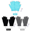 USB Electric Heating Gloves Comfortable Heated Gloves Hand Warmer (Black)