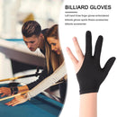 3-Finger Open Lycra Snooker Billiard Gloves Left/Right Universal (Black)