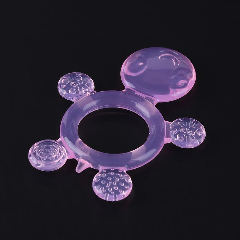 Cute Baby Teether Kids Silicone Teething Chewable Pacifier (Pink Tortoise) Newly