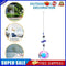 2pcs Prism Hanging Drop Window Crystals Rainbow Catcher Wind Chime Car Ornament