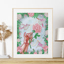 5D Diamond Painting Kit Rose Bird Partial Special Shape Drill DIY Wall Art Craft