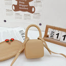 Kids Female Retro PU Leather Crossbody Bag Women Trending Mini Flap Handbag