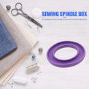 DIY Portable Bobbin Holder Silicone Round Sewing Needles Saver (Purple) Newly