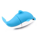 Soft Shell Dolphins Shape USB2.0 Flash Drive Pen Drive Memory Stick (16G)