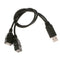 USB 2.0A Male To Dual USB Female Jack Y Splitter Hub Co Power Q2Y3 Hot E2M4