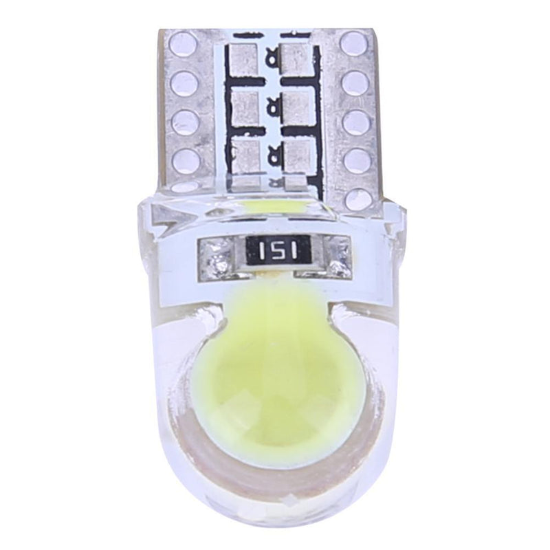 10pcs 12V T10 W5W Bulb White LED Lamp COB Silicone Bowl Car Turn Side Lamp