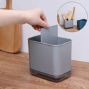 Fork Storage Organizer Drain Rack Double Layer Chopstick Storage Holder
