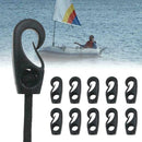 10x Plastic Bungee Hooks For Shock Cord Tie Down Canoe Kayak E8W0 J3N0