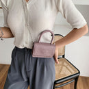Portable Women Mini Handbag Women PU Shoulder Crossbody Bag Stone Pattern Totes