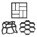 Garden Walk Pavement Mold DIY Manually Paving Concrete Molds (Polygon)