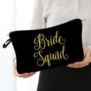 Women Gift Portable Bridal Shower Team Bride Cosmetic Bag Bridal Makeup Bags