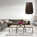 2x Bed Stabilizer Headboard Stoppers Anti-shake Frame Tool (L Dark Brown) Newly