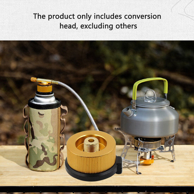 Aluminum Alloy Stove Adapter Conversion Head Portable Butane Furnace Connec