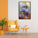 Iris Oil Paint By Numbers Kit DIY Acrylic Painting for Adults Home Decoration