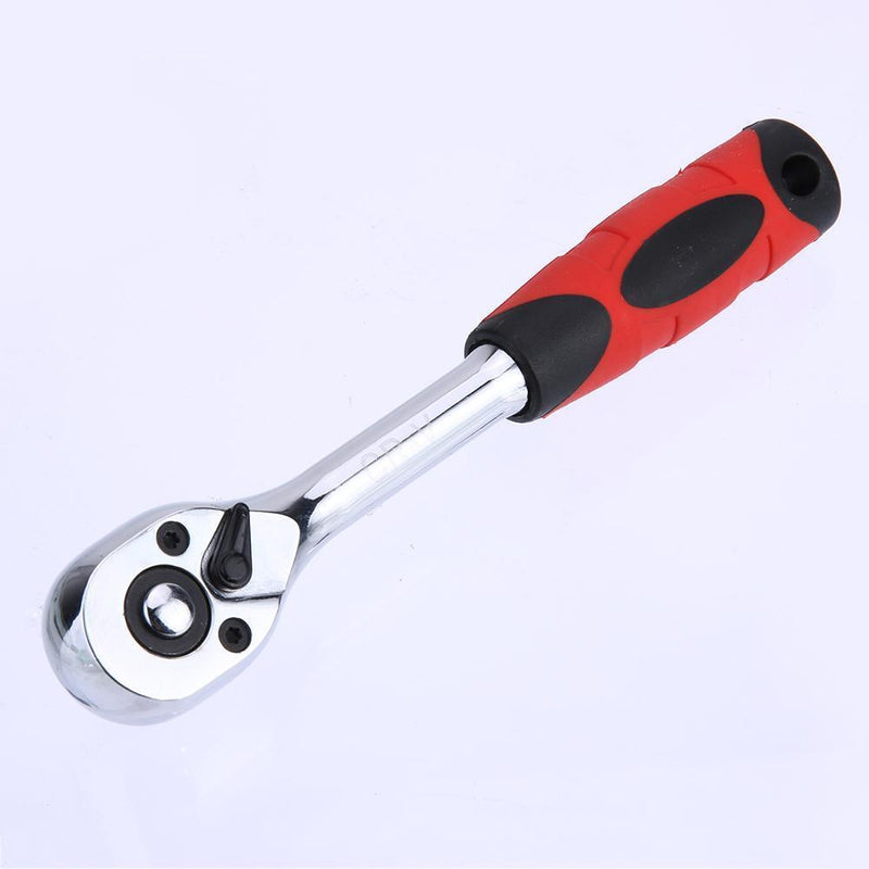 72 Teeth Quick Release Ratchet Socket Wrench Hand Repairing Tool 1/4