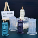 Mold Abstract Human Face Candles Handmade Candle Mould Silicone Mold Wax Mould