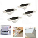 4pcs Trash Can Small Wheels Double-sided Tape Storage Wheels Box Pulley G5B6