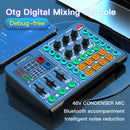 #A M6 RGB LED OTG Transmission Wireless Bluetooth-compatible External Mixer