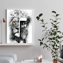 Double Cross Frameless Picture Oil Paint By Numbers Hand Painted Picture Kit