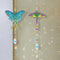 #A 2pcs Crystal Light Catcher DIY Diamond Mosaic Prisms Pendant Rainbow Chaser