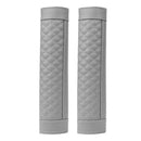2pcs Car Safety Seat Belt Covers PU Leather Shoulder Protection Pad (Grey) Newly
