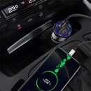 Phone Car Charger QC3.0 Dual USB Fast Charging Adapter for Mobile (Black) Newly