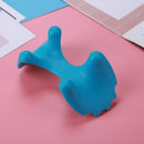 Portable Plastic Manual Cervical Massager Shoulder Head Back Tool (Blue) Newly