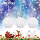 Decor DIY Crafts Gifts Xmas Hanging Ball Bauble Plastic Snow Ball Drop Pendant