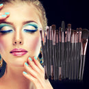 15Pcs Makup Brushes Tool Set Eyeshadow Eye Brush Kitsï¼Black Coffeeï¼ Newly
