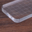 DIY Transparent Handle Seal Stamp Block Scrapbooking Photo Album Decor