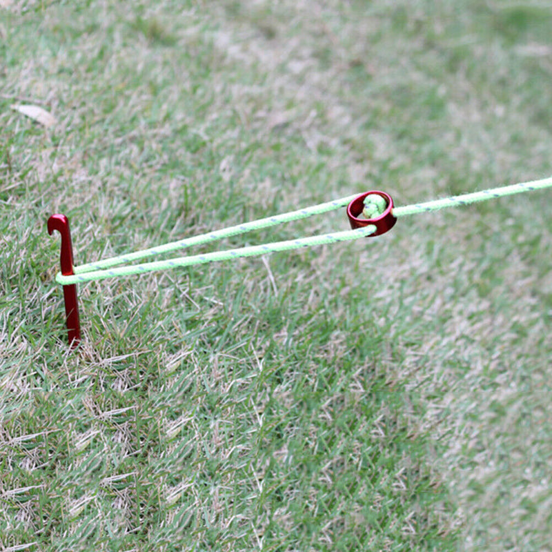 3 Holes Tent Windproof Fixing Ferrule Rings Portable Anwing Tensioners Buck