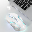 G304 1600dpi Wireless Rechargeable Mouse 2.4G 600Mah Game USB Mouse (White)