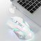 G304 1600dpi Wireless Rechargeable Mouse 2.4G 600Mah Game USB Mouse (White)