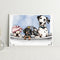 Oil Paint by Numbers Bathtub Dog Canvas Artwork Living Room Picture Decorat