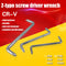3pcs Right Angle Elbow Z-shape Mini Phillips Slotted Screwdrivers Hand Tool