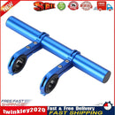 30cm MTB Bike Handlebar Extender Double Clamp Bracket Support Rack (Blue) Newly
