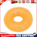 Bite Resistant Golden Dog Retriever Circle Ring Thorn Molar Ball (S Orange)