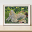 Hand Painted DIY Girl on Grass Oil Canvas Paint By Numbers Drawing Kit