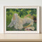 Hand Painted DIY Girl on Grass Oil Canvas Paint By Numbers Drawing Kit