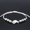 Yang Charm Pendant Jewelry Yin Yang Charm Wristband Weaving Rope Couple Bracele