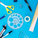 Geometric Template Measuring Ruler Circles Drawing Shape Stencils (1)