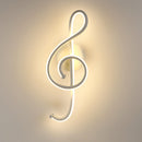Multi-Function LED Wall Lamp Musical Note Restaurant Art Decor Night Lighting